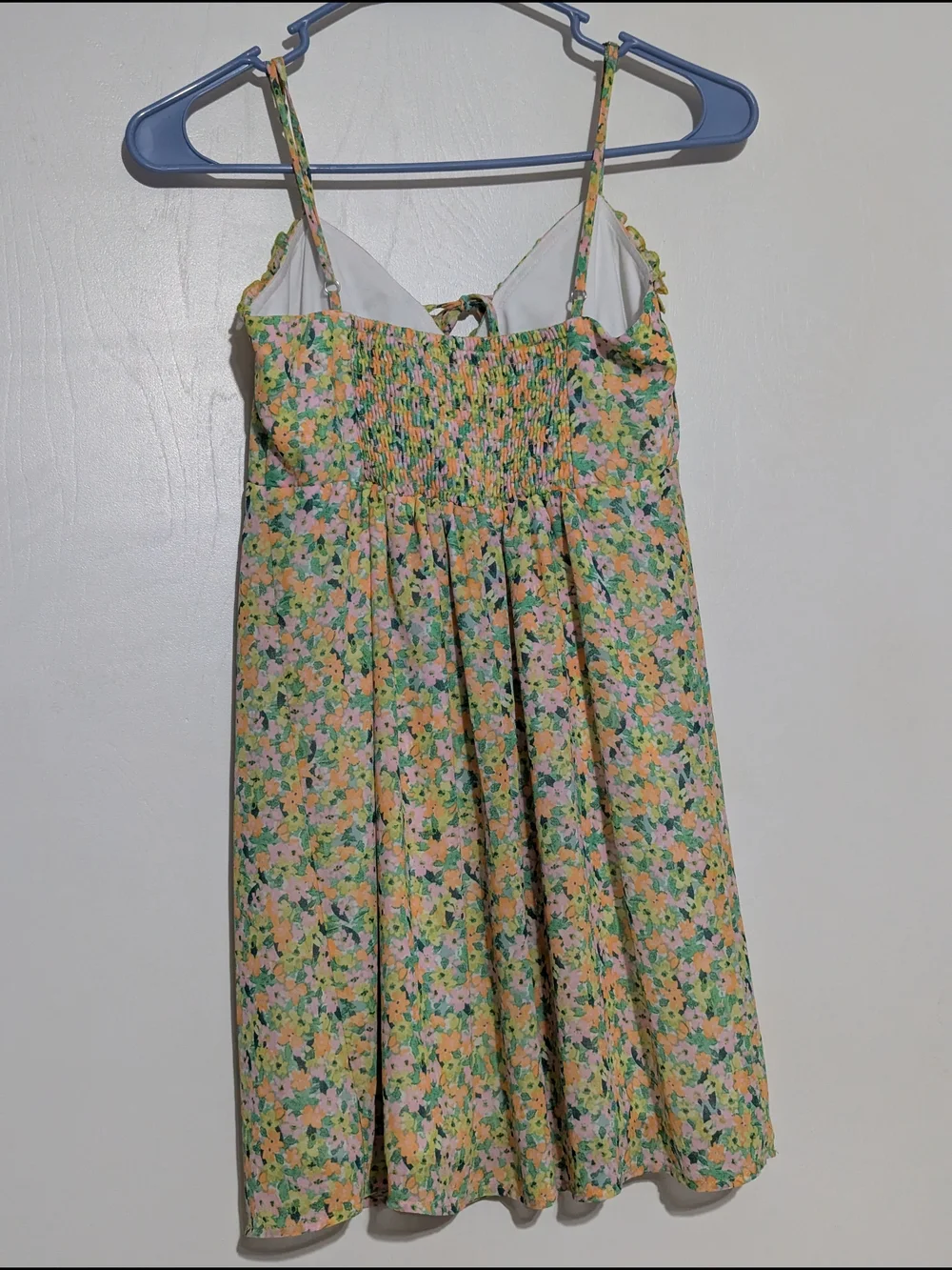 wild fable Floral Slip Dress in Yellow, Pink, Green